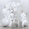 White Latex Balloons 99pcs Assorted Sizes Balloon Garland Kit
